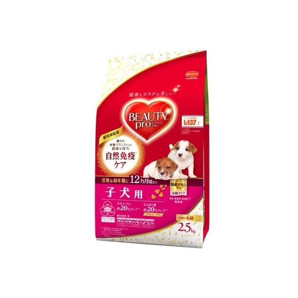 犬ドライフード 6108 日本ペットフード ビューティープロ 12ヵ月頃まで 子犬用 小粒タイプ 2.5kg×4袋セット（10kg）