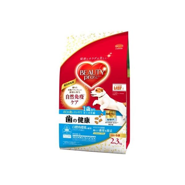 犬ドライフード 6344 日本ペットフード ビューティープロ 1歳から全ての年齢 歯の健康 2.3kg×4袋セット（9.2kg）