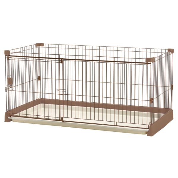 犬用サークル 1810 リッチェル お掃除簡単サークル 150-80 ブラウン