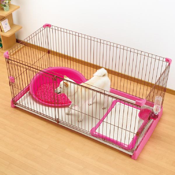 犬用サークル 1810 リッチェル お掃除簡単サークル 150-80 ブラウン