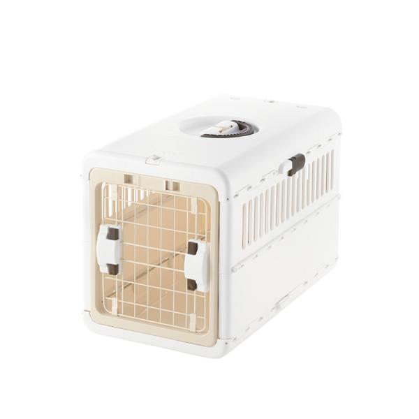 犬猫用キャリー 9358 リッチェル キャンピングキャリー折りたたみ M アイボリー