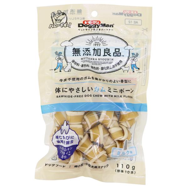 犬スナック 3981 ドギーマンハヤシ 無添加良品 体にやさしいガム ミニボーン 110g×24セット(2640g)