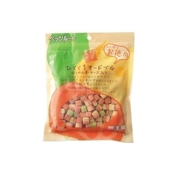 犬スナック 2262 ペッツルート ひとくちオードブル ほうれん草 お徳用 200g×18セット(3600g) 6,090円