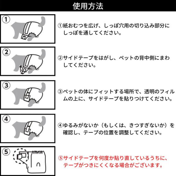 犬猫用マナーパンツ 4301 ペットプロジャパン ペット用紙おむつ M お試し用 2枚×30セット(60枚)_2