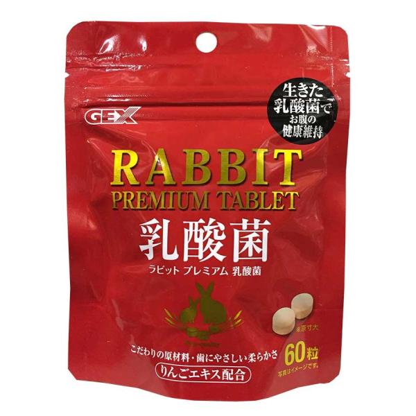 ウサギ用フード 4954 ジェックス ラビットプレミアム 乳酸菌 60粒×12セット（720粒）