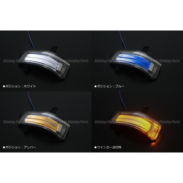セレナ C25後期 C26 同型ランディ LEDウインカーレンズキット ライトバーポジション付き 左右セット 純正交換式_3