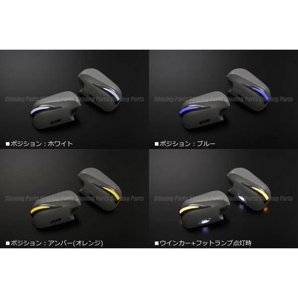 TypeLS 流星Ver 未塗装 60後期ノア ヴォクシー LEDウインカーミラー TypeLS 流星Ver 未塗装 60後期ノア ヴォクシー LEDウインカーミラー