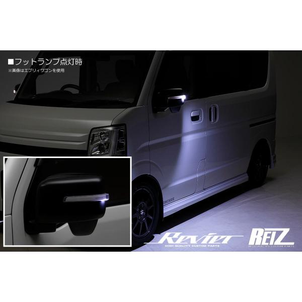 DA17V エブリイ バン JOIN LEDウインカーミラー クリア&frasl;青光 26U