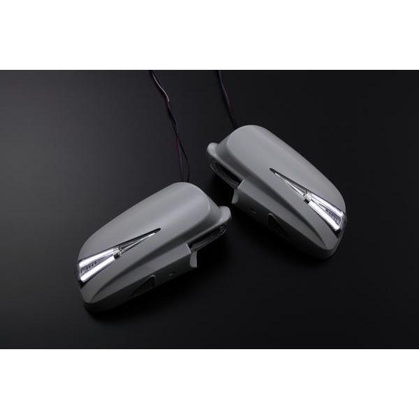 在庫処分 ライトバーシリーズ 塗装済み セドリック Y34 グロリア Y34 ＬＥＤウインカードアミラー ウェルカムランプ付 純正交換タイプ
