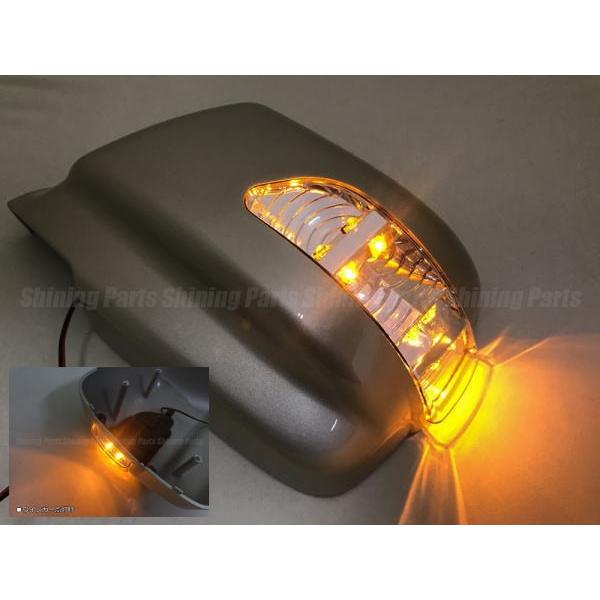 在庫処分 ランドクルーザー80 レクサスLX450 LEDウインカードアミラーカバー 左右セット 純正色塗装済み_1