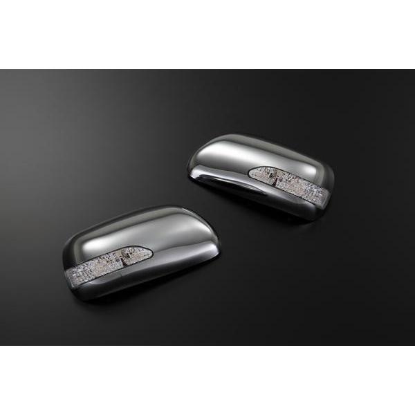 期間限定価格 メッキ 20系プリウス 10系ウィッシュ他 トヨタ汎用LEDウインカードアミラー 120マークX カローラ