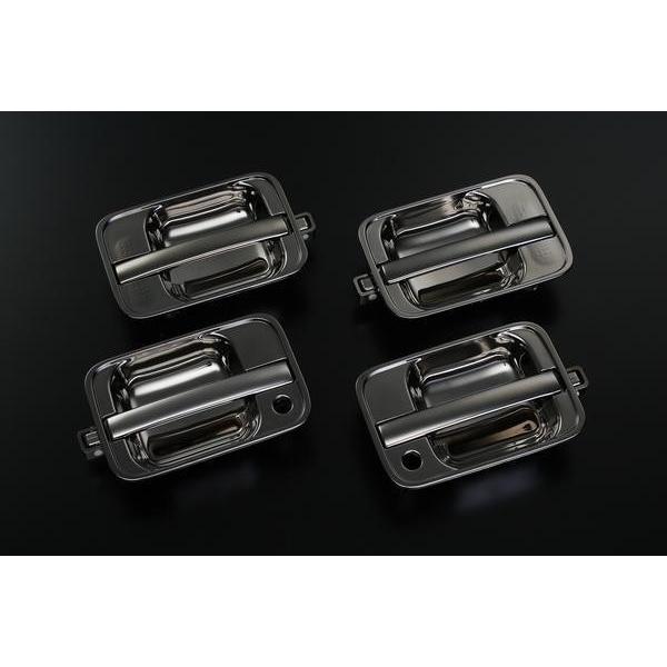 在庫処分 ブラッククロームメッキ DA64Wエブリイワゴン DA64Vエブリイバン 同型OEM アウタードアハンドル4P 純正交換タイプの通販は