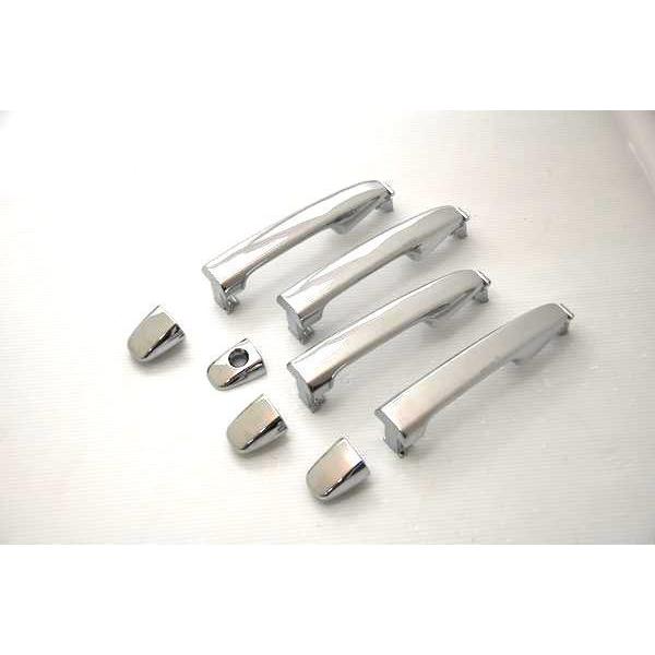 ZVW30 プリウスメッキアウタードアハンドル純正交換タイプ鍵穴1つ スマートキー穴無しタイプ