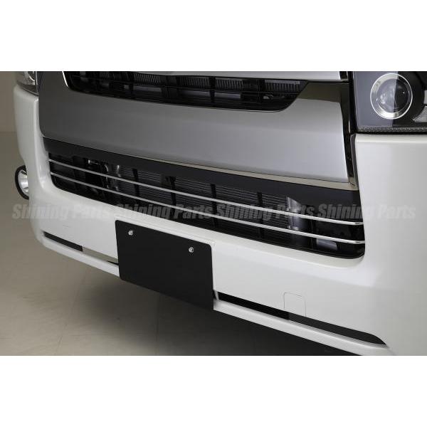 標準 ナロー ボディー用 200系ハイエース4型5型 フロントバンパーグリルフィン 鏡面仕上げステンレス製 レジアスエースの通販は 5,001円