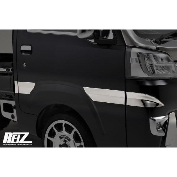 メッキ調鏡面仕上げ ハイゼットトラック S500P S510P 前期 サイドガーニッシュ ピクシストラック サンバートラック ハイゼットジャンボの通販は