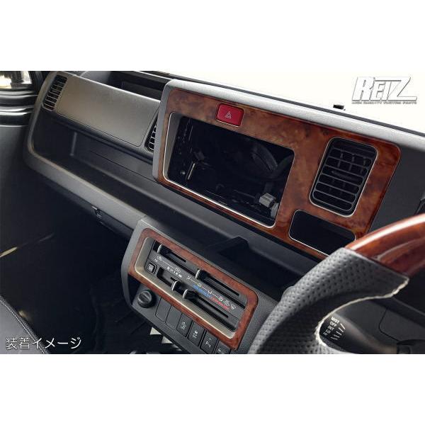 茶木目調 ハイゼットトラック ハイゼットジャンボ S500P S510P 前期 インテリアパネル 2ピース ピクシストラック サンバートラックの通販は 8,613円