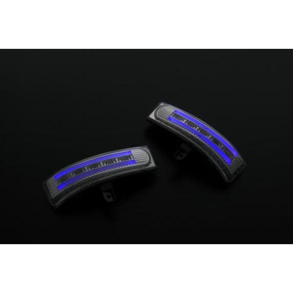 [特価SALE] CR系 プレマシー LEDウィンカーミラーレンズKIT [スモーク/白光] ポジション，フットランプ付 ドアミラー レンズ 交換 CREW/CR3W CR系 後期 プレマシー LEDドアミラーウィンカーレンズキット交換式