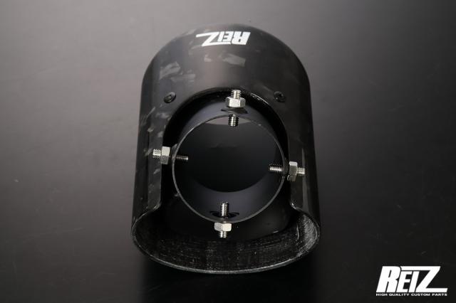 期間限定価格 リアルカーボン (クラッシュカーボン) マフラーカッター MK53S MK32S MK42S スペーシア スペーシアカスタム スペーシアギア MK33V スペーシアベース / カスタム パーツ マフラー 排気口