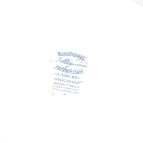 ウェッジウッド WEDGWOOD サンバースト Sunburst 廃盤 プレート 3枚セット ディナープレート デザートプレート アンティーク 食器 ホワイト 花柄 金彩 極美品 中古 i202008026