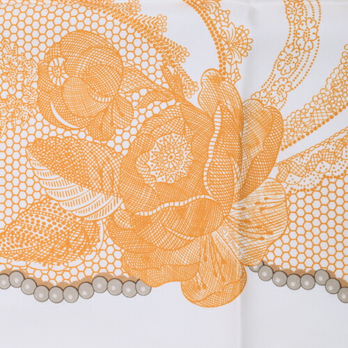 【極美品】　エルメス カレ90 妖精の指　イエロー 極美品】 エルメス カレ90 妖精の指 イエロー SAランク】 エルメス