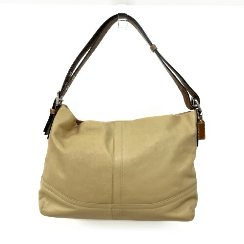 コーチ COACH ショルダーバッグ レザー F11516 肩掛け 斜めかけ 2WAY レディース メンズ ベージュ 中古 mac11146の通販は