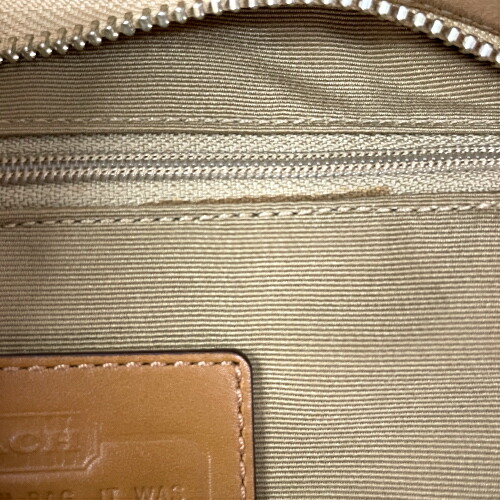 コーチ COACH ショルダーバッグ レザー F11516 肩掛け 斜めかけ 2WAY レディース メンズ ベージュ 中古 mac11146の通販は