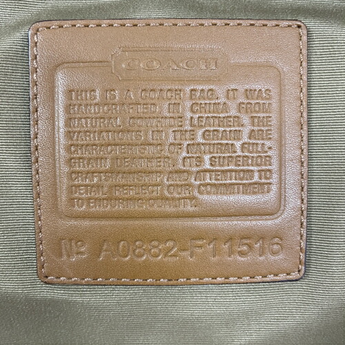 コーチ COACH ショルダーバッグ レザー F11516 肩掛け 斜めかけ 2WAY レディース メンズ ベージュ 中古 mac11146の通販は