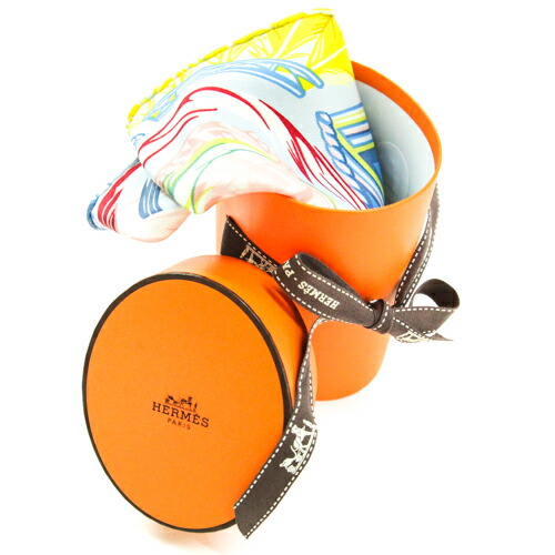 Sランク】 エルメス HERMES ロザンジュ ナノ スカーフ シルク ひし形