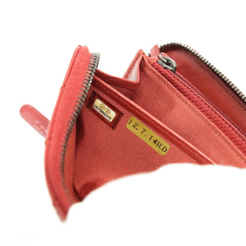 Aランク】 シャネル CHANEL 長財布 レザー ワイルドステッチ ラウンド