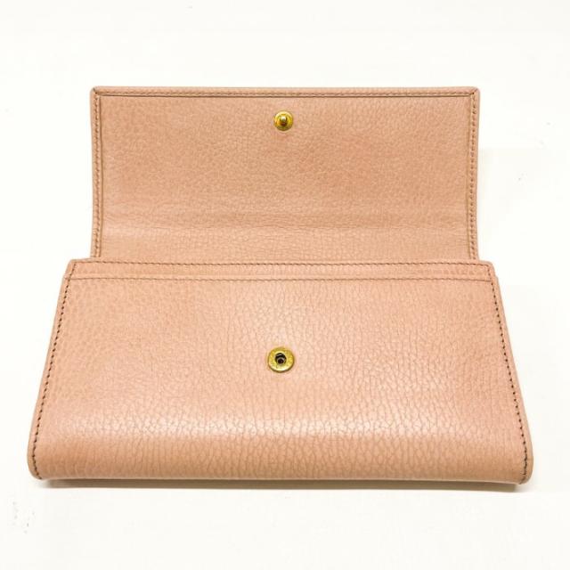 グッチ GUCCI GGマーモント コンチネンタルウォレット レザー 長財布 456116 かぶせ蓋 レディース ピンク 中古 mag