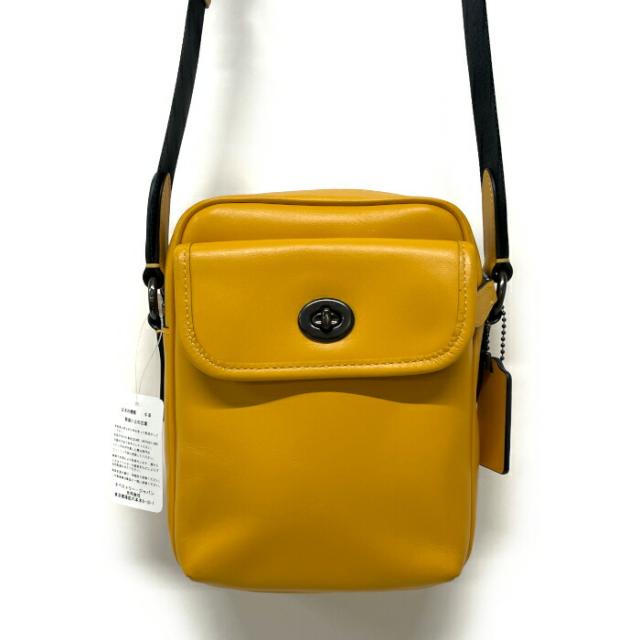 コーチ COACH ショルダーバッグ 肩掛け レザー イエロー COACH コーチ ショルダーバッグCOACH レザー カメラバッグ