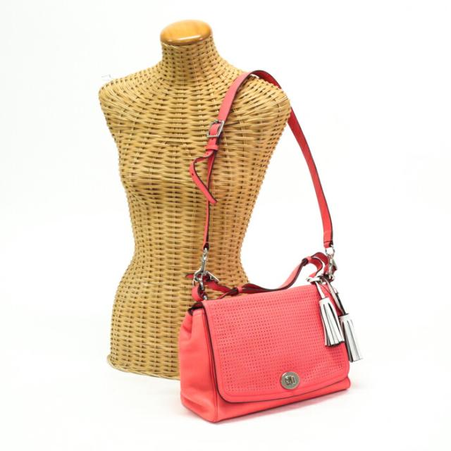 コーチ COACH 2WAYバッグ レザー 22386 ショルダーバッグ 手提げ 肩掛け レディース ピンク 中古 mah11152