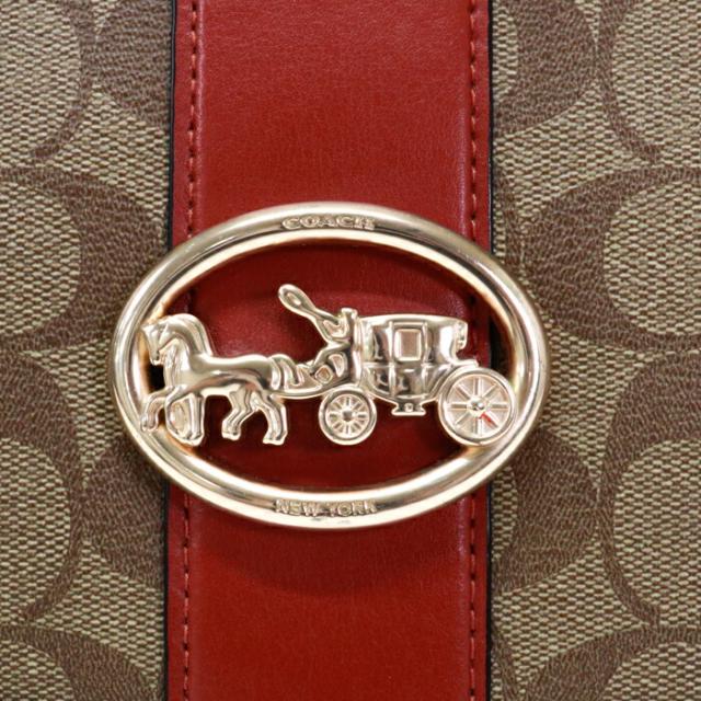 【AB位置づける】 コーチ職 COACH ジョージーバゲット なめし革 PVC 名書き 5498 ショルダーバッグ 差し交わす上半身 レディース メンズ ベージュ / 赤いこと / 黒いこと 中古 mal08009