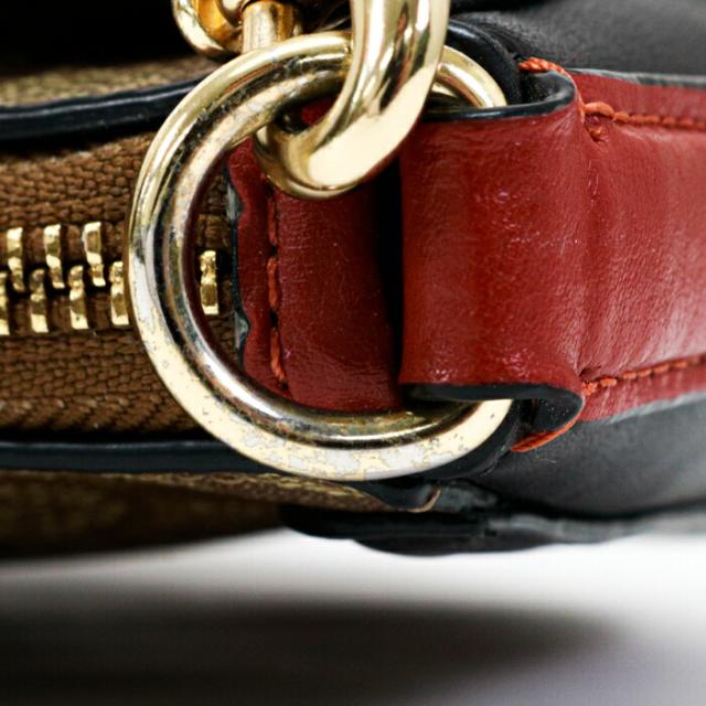 【AB位置づける】 コーチ職 COACH ジョージーバゲット なめし革 PVC 名書き 5498 ショルダーバッグ 差し交わす上半身 レディース メンズ ベージュ / 赤いこと / 黒いこと 中古 mal08009
