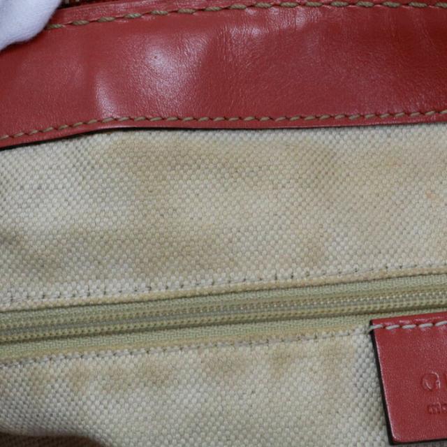 グッチ GUCCI スーキー ディアマンテ キャンバス レザー ハンドバッグ