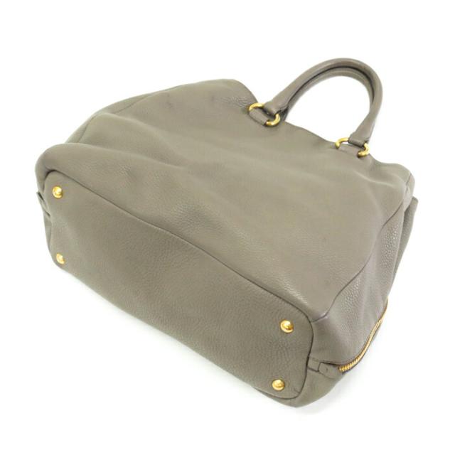 Bランク】 プラダ PRADA サイドジップ ハンドバッグ トリヨンレザー