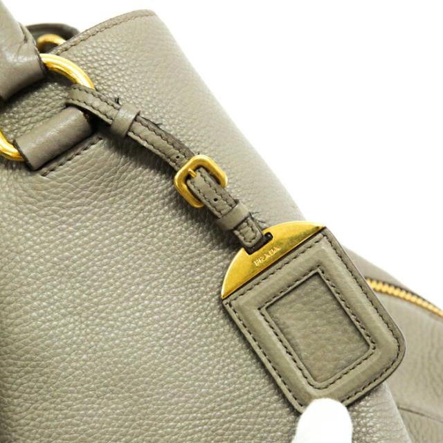 【Bランク】 プラダ PRADA サイドジップ ハンドバッグ トリヨンレザー (レザー) 1BA878 トートバッグ レディース グレー 中古 mao10033 Bランク】 プラダ PRADA サイドジップ ハンドバッグ トリヨンレザー