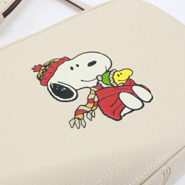未使用・展示品 コーチ COACH ミニ ジェイミー リファインド ペブルレザー (レザー) スヌーピー カドル モチーフ CF249 ショルダーバッグ 斜め掛け クロスボディ カメラバッグ レディース メンズ アイボリー / マルチカラー mao20001 未使用・展示品 コーチ COACH ミニ ジェイミー リファインド