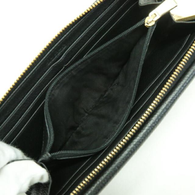 フルラ FURLA ジップアラウンド ウォレット レザー 850870 長財布 L字ファスナー ラウンドファスナー ロングウォレット レディース メンズ ブラック 中古 map21004 フルラ FURLA ジップアラウンド ウォレット レザー 850870 長財布 L字