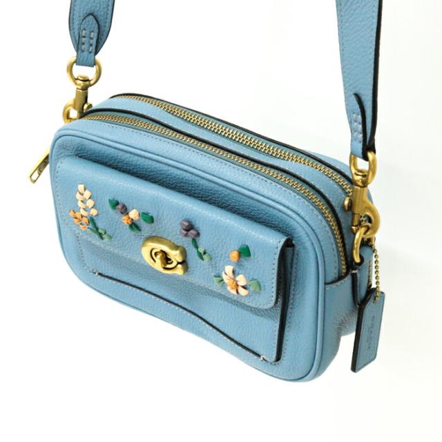 COACH (コーチ)ウィロウ カメラバッグブラック 牛革ショルダーバッグ 