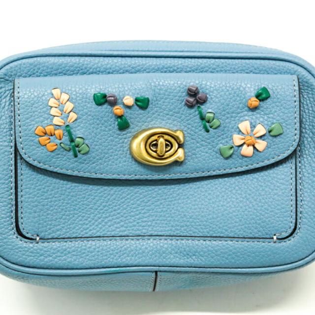 コーチ COACH ウィロウ カメラバッグ レザー 花柄 C3881 ショルダー