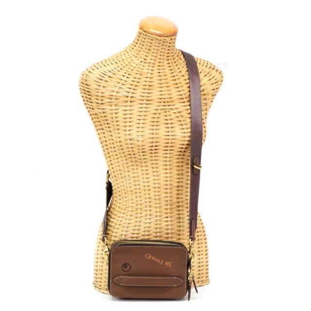 コーチ COACH ショルダーバッグ レザー C3848 2WAYバッグ ハンドバッグ クラッチバッグ ポシェット カメラバッグ クロスボディ 斜め掛け 肩掛け 刺繍デザイン レディース メンズ ブラウン 美品 中古 maq06010の通販は 15,246円