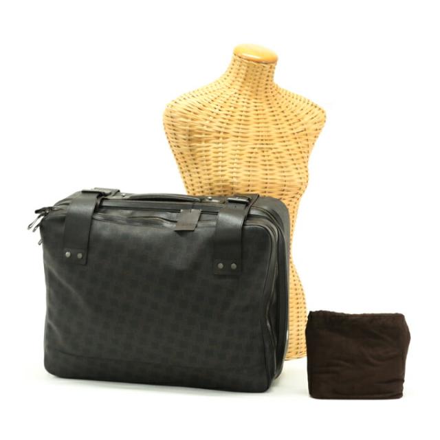 dunhill ダンヒル x ダレスバッグ 特大 PVC フラップ グレー 茶