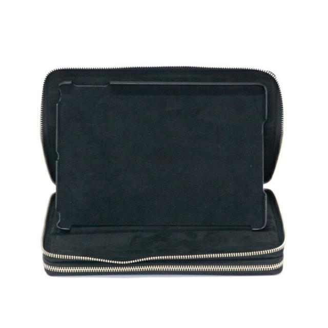 コーチ職 COACH クラッチペダル御徒面子 経口避妊薬入れもの PVC なめし革 書きものかばん 商行為御徒面子 二つ目御徒面子 マルチ入れもの 歌留多入れもの メンズ レディース 青味 中古 maw24001