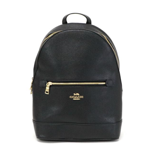 コーチ COACH ケンリー バックパック クロスグレイン レザー C5680 リュック デイパック バッグ レディース メンズ ブラック 【中古】 max14005
