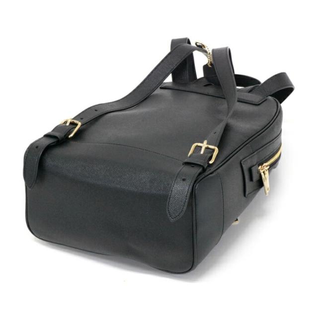 コーチ COACH ケンリー バックパック クロスグレイン レザー C5680 リュック デイパック バッグ レディース メンズ ブラック 【中古】 max14005