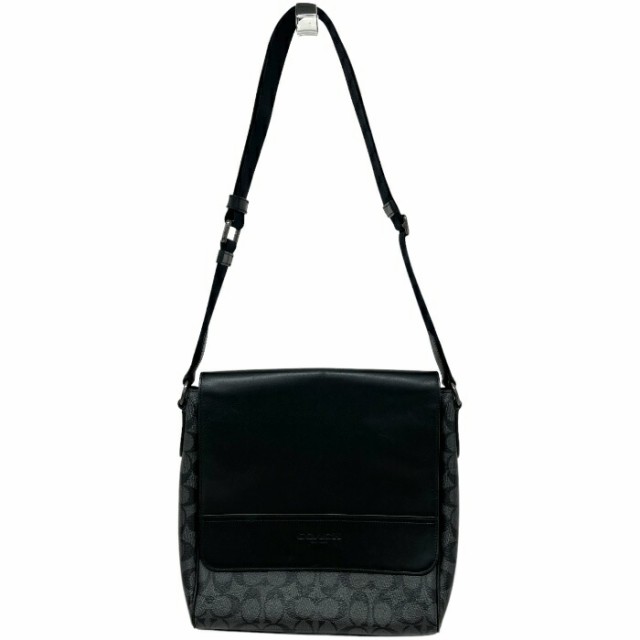 定番人気！ COACH コーチ ヒューストン レザー PVC メッセンジャーバッグ バッグ