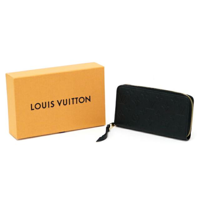 【ABランク】 ルイヴィトン LOUIS VUITTON ジッピーウォレット モノグラム アンプラント (レザー) M61864 長財布 ラウンドファスナー ロングウォレット メンズ レディース ノワール (ブラック) 中古 mba10003 その他財布