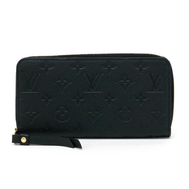 【ABランク】 ルイヴィトン LOUIS VUITTON ジッピーウォレット モノグラム アンプラント (レザー) M61864 長財布 ラウンドファスナー ロングウォレット メンズ レディース ノワール (ブラック) 中古 mba10003 その他財布