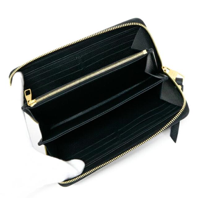 【ABランク】 ルイヴィトン LOUIS VUITTON ジッピーウォレット モノグラム アンプラント (レザー) M61864 長財布 ラウンドファスナー ロングウォレット メンズ レディース ノワール (ブラック) 中古 mba10003 その他財布